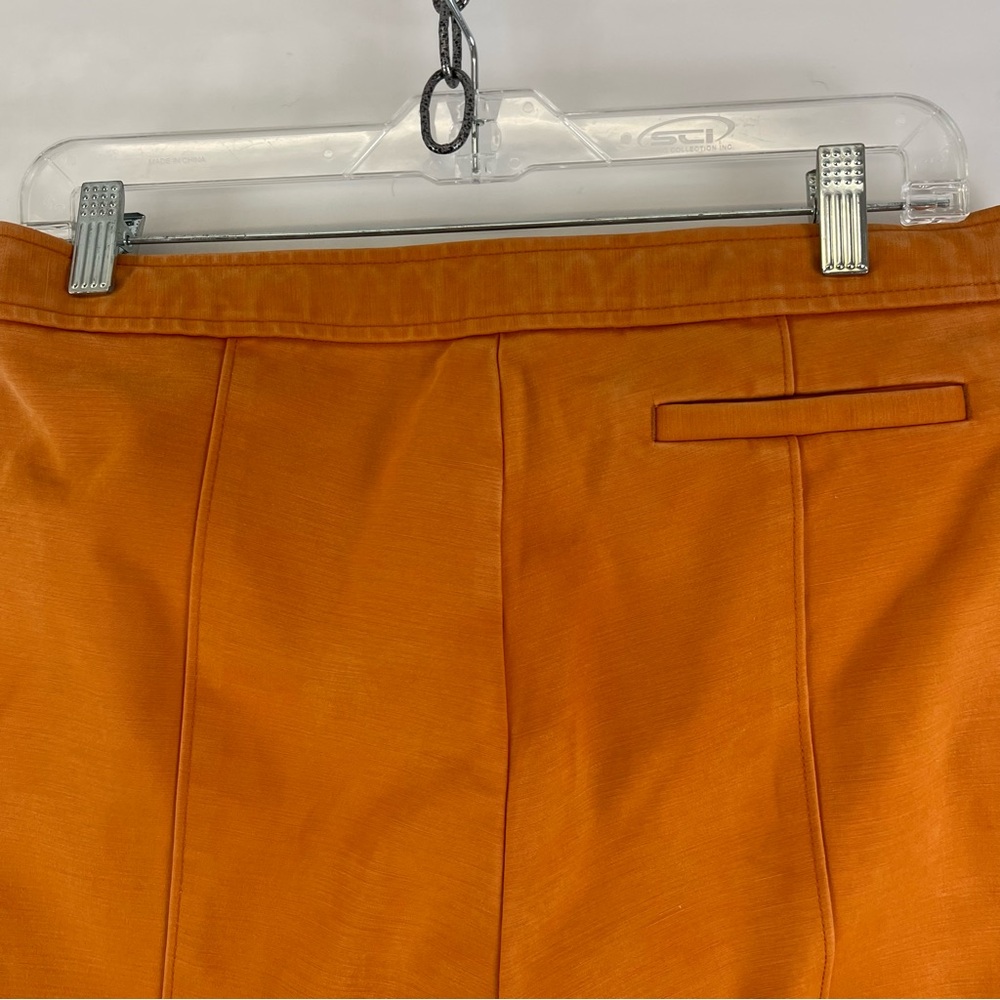 Tory Burch Orange Ankle Pants Women’s Size 12 Slim Fit Tapered‎ Leg - Picture 14 of 14